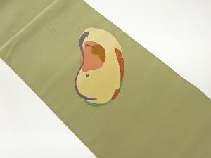 綴れ抽象模様織出し名古屋帯